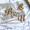Wedding Acrylic Cake Topper initial Charms
