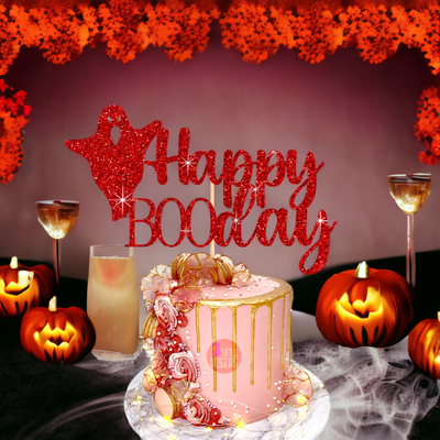 Happy Boo Day Halloween Cake Topper