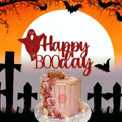 Happy Boo Day Halloween Cake Topper