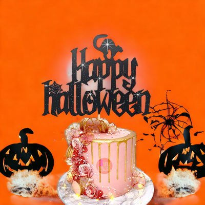 Happy Halloween Cake Topper