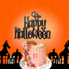 Happy Halloween Cake Topper