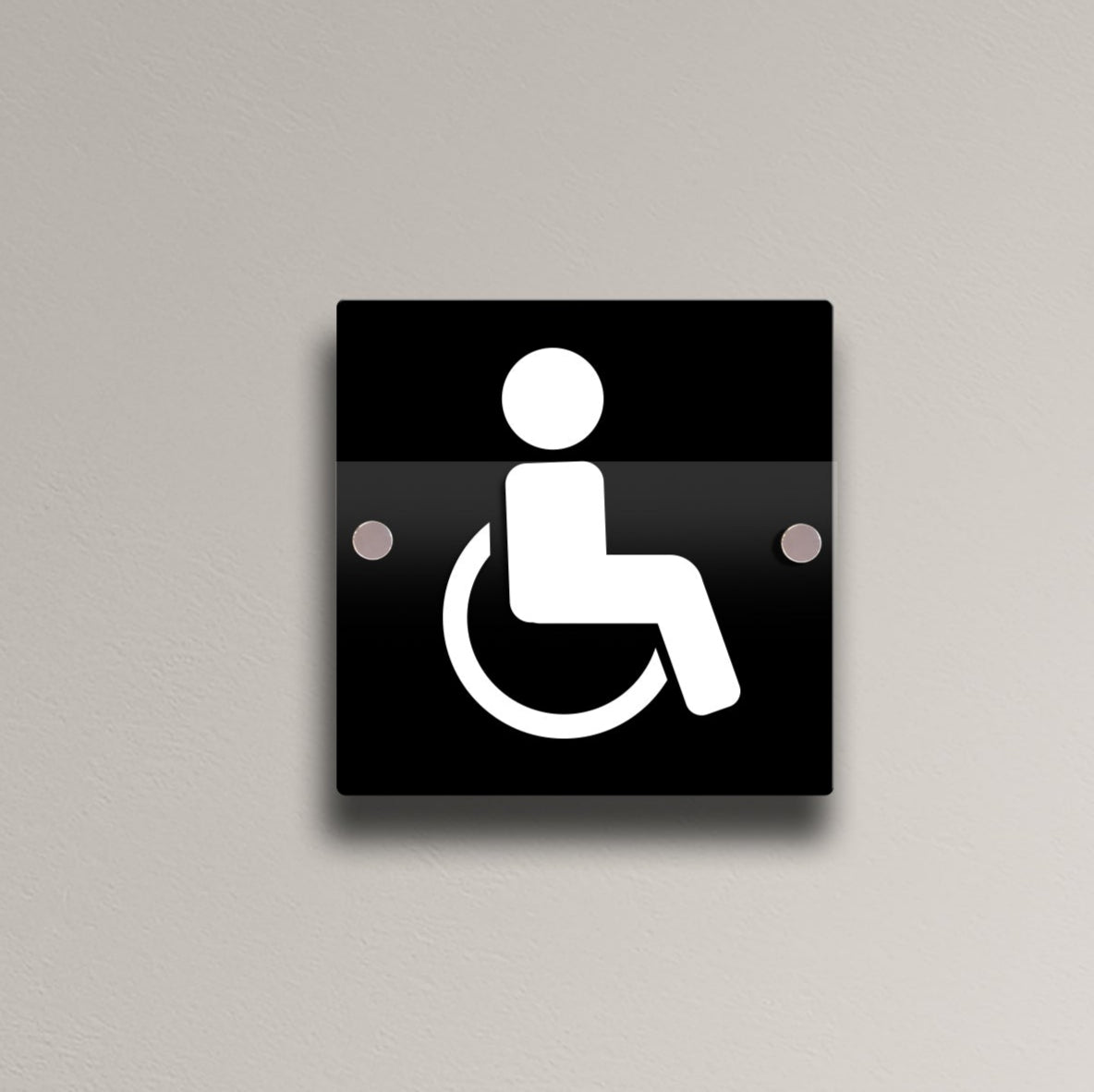 Wall & Door Toilet Signs | Black Acrylic with Raised 3D Numbers - DISPLAY & WONDER