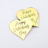 6x Valentine's Day Acrylic Cupcake Toppers Heart shaped Valentines toppers Love Valentine Toppers