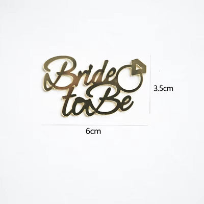 Happy Birthday, Happy Anniversary, Baby Shower, Thank you, Bride To Be, Mr and Mrs, Wedding, bridal shower,cake charm, mirror gold,