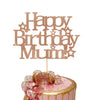 Happy Birthday Mum Cake Topper | Mum Cake Topper| Mom Cake Topper| Happy Birthday Mom | Happy Birthday Mum Double Sided Glitter Card