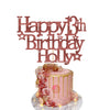 Custom Birthday Cake Topper for Any Age in Acrylic or Glitter