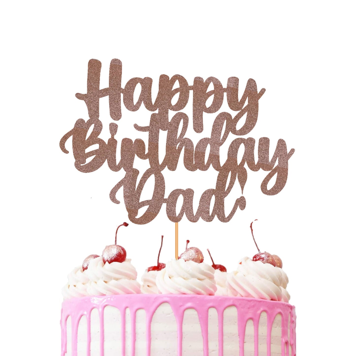 Happy Birthday Dad Cake Topper Decoration for Dads