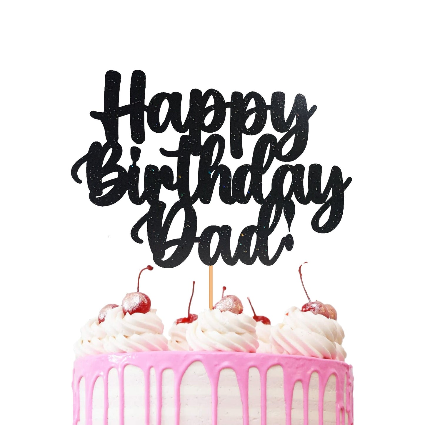 Happy Birthday Dad Cake Topper Decoration for Dads