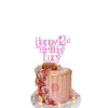 Elegant Gold Cake Decoration for Joyful 42nd Celebration Party