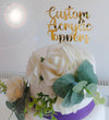 Unique Personalized Acrylic Topper for Birthday Celebrations