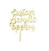 Unique Personalized Acrylic Topper for Birthday Celebrations