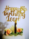 Unique Personalized Acrylic Topper for Birthday Celebrations