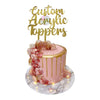 Unique Personalized Acrylic Topper for Birthday Celebrations