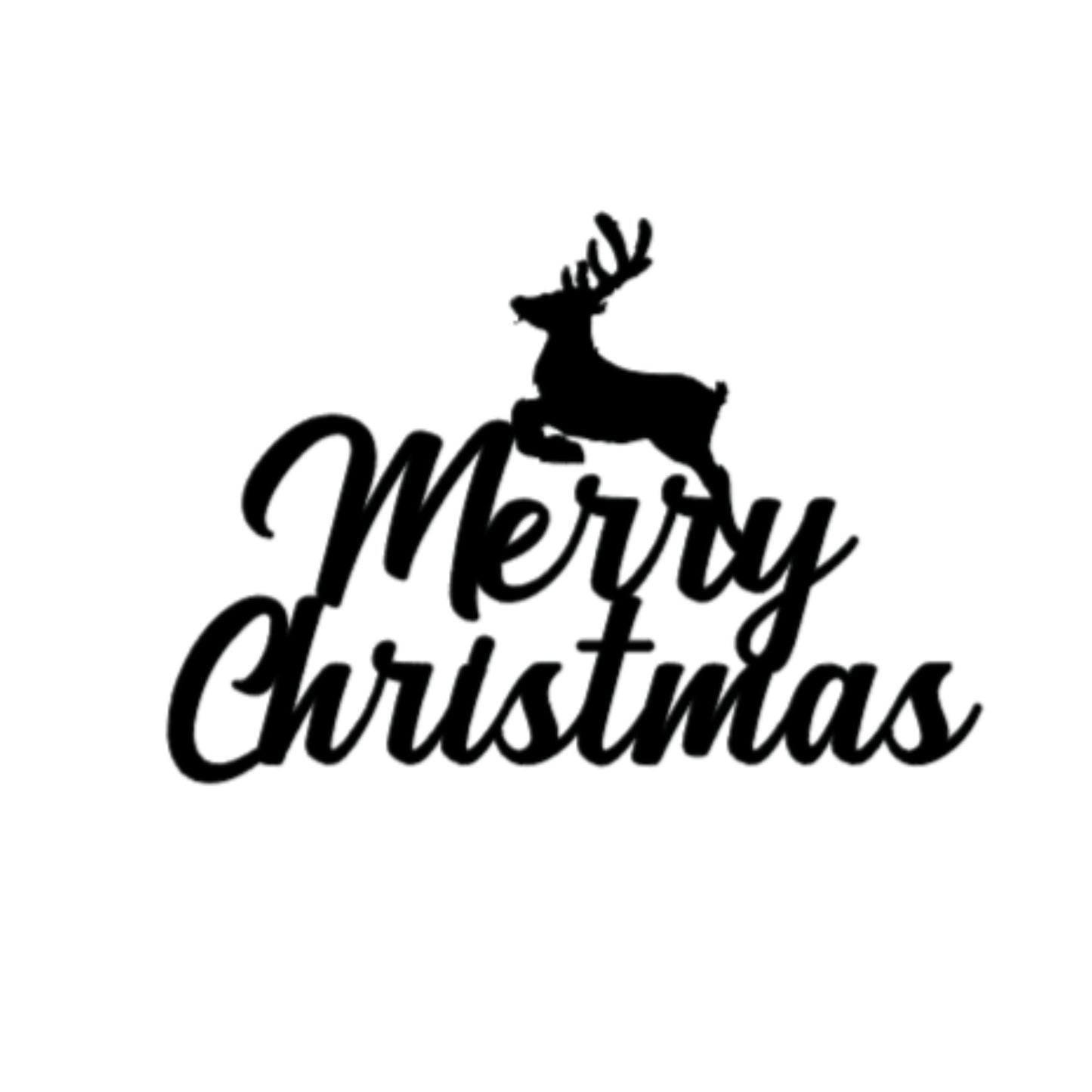 Personalized Gold Glitter Christmas Cake Table Holiday Topper