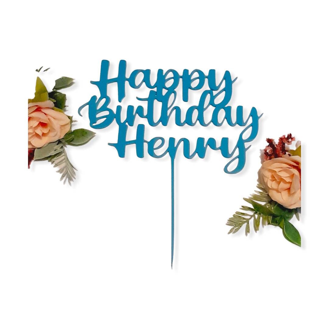 Custom Made Personalised ACRYLIC Cake Topper Birthday Toppers Wedding Decoration Table Centre Piece Party