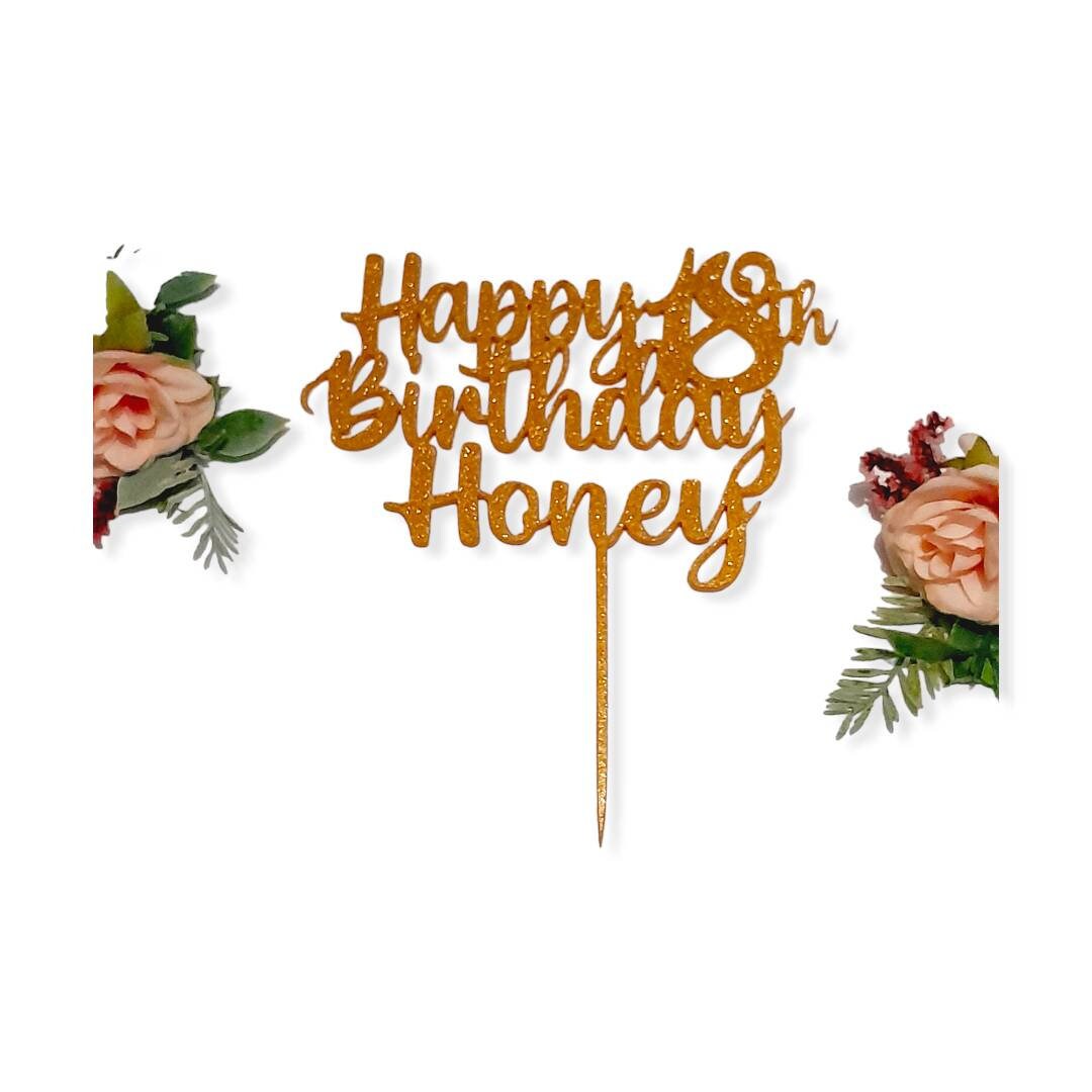 Custom Made Personalised ACRYLIC Cake Topper Birthday Toppers Wedding Decoration Table Centre Piece Party