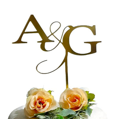 Custom Monogram Acrylic Cake Decoration for Events