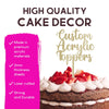 Custom Acrylic Wedding Birthday Special Occasion Cake Decoration