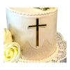 Cross Cake Charm, Mirror Acrylic Cross Cupcake Topper Christening Cake Topper Baptism Cake Charms Silver Gold First Holy Communion God Bless