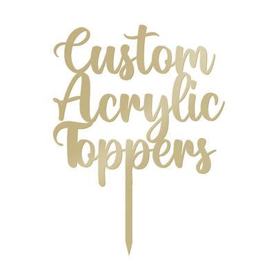 Custom Acrylic Wedding Birthday Special Occasion Cake Decoration