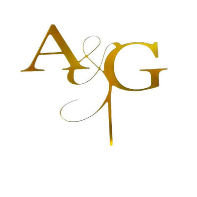 Custom Monogram Acrylic Cake Decoration for Events