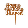 Happy Birthday Cake Topper | Acrylic Party Decorations | Any Name and Age | Birthday Party | Happy Birthday, Cake Decoration