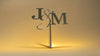 Custom Acrylic Initials Cake Topper Personalised for Weddings Anniversary Engagement