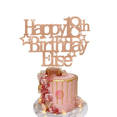 Personalized Cricket Theme Cake Topper with Name and Age