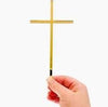 Cross Cake Charm, Mirror Acrylic Cross Cupcake Topper Christening Cake Topper Baptism Cake Charms Silver Gold First Holy Communion God Bless