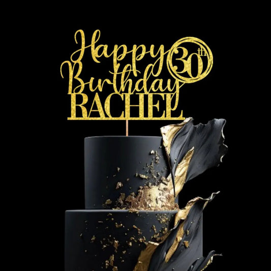 Custom 30th Birthday Cake Topper