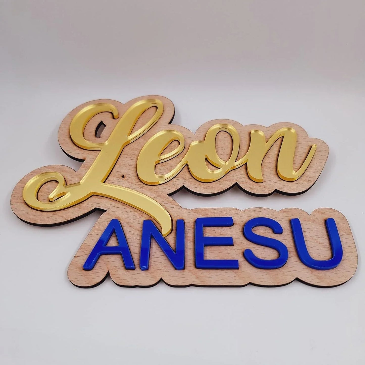 Personalised Wooden Name Sign – Custom Wall Plaque by DISPLAY & WONDER