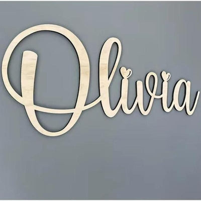 Custom Name Sign Personalized Wooden Name Sign for Nursery Wall Decor Wood Letters Baby Nursery Name Sign Wooden Sign Baby Name Sign