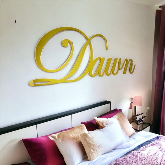 Nursery Name Sign, Mirror Name Sign, Laser Cut Name Sign, Custom Acrylic Sign, Baby Crib Decor, Name Sign for Kids, Custom Name, Name Plaque