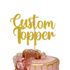 Custom Cake Topper Made From Premium Double Sided Glitter Card