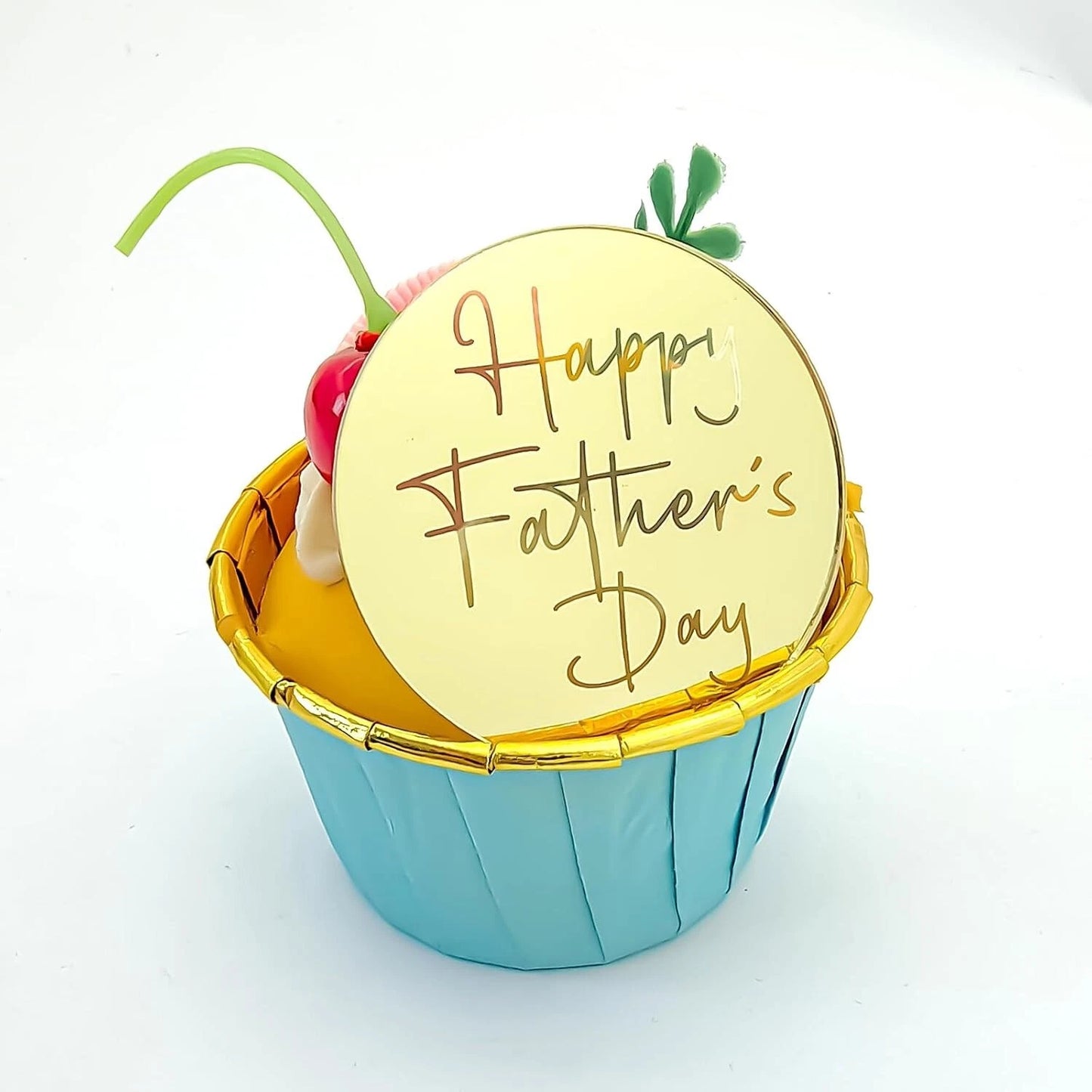 6x Happy Father's Day Cupcake Discs Father's Day Cake decorations