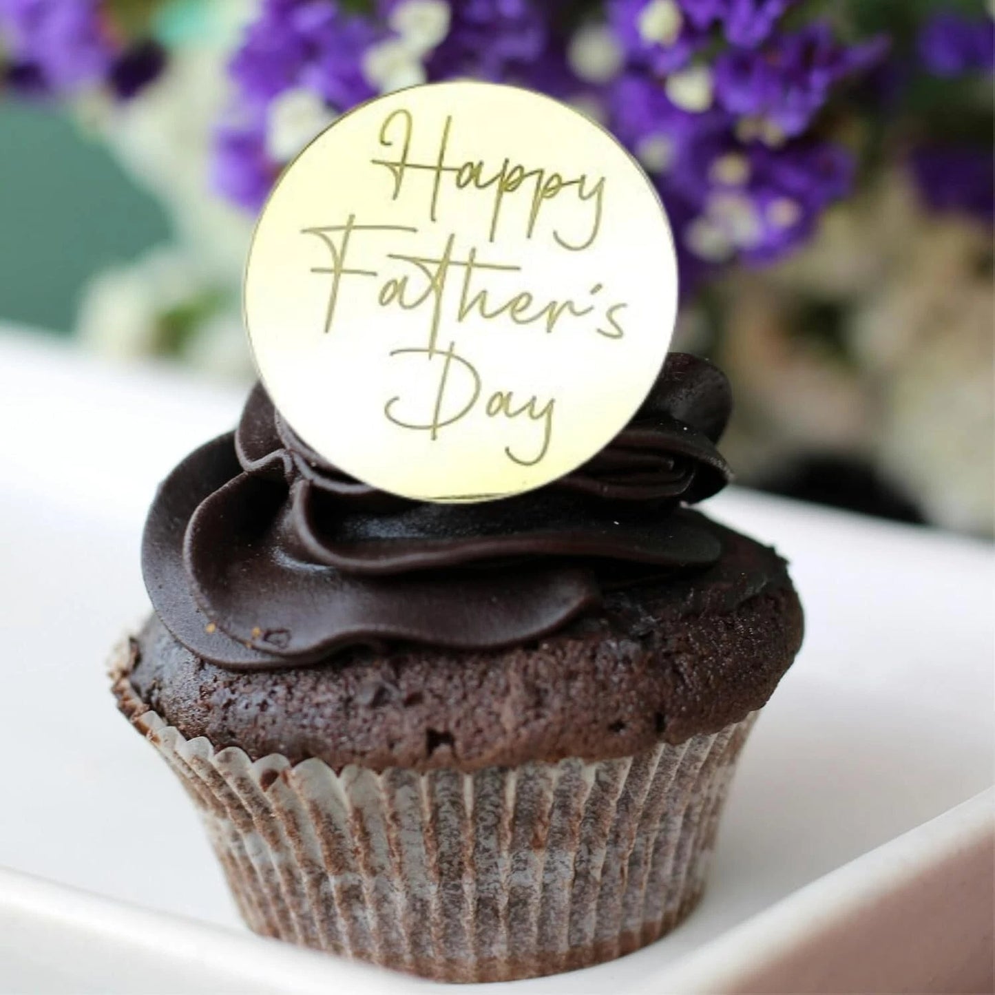 6x Happy Father's Day Cupcake Discs Father's Day Cake decorations