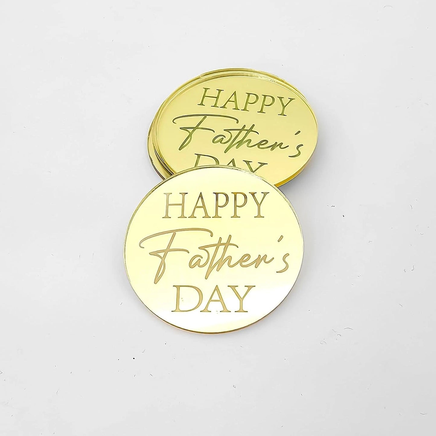 6x Happy Father's Day Cupcake Discs Father's Day Cake decorations