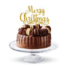 Christmas Cake Topper Premium Glitter Card