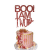 BOO I AM TWO Halloween Birthday Cake Topper